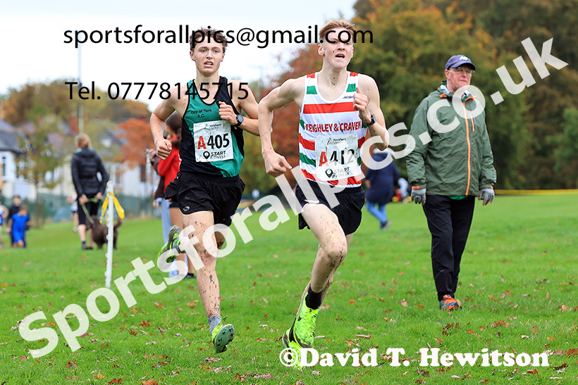 Mens under-17s, 2024 Northern Cross Country Relays, Graves Park, Sheffield.   Photo: David T. Hewitson/Sports for All Pics